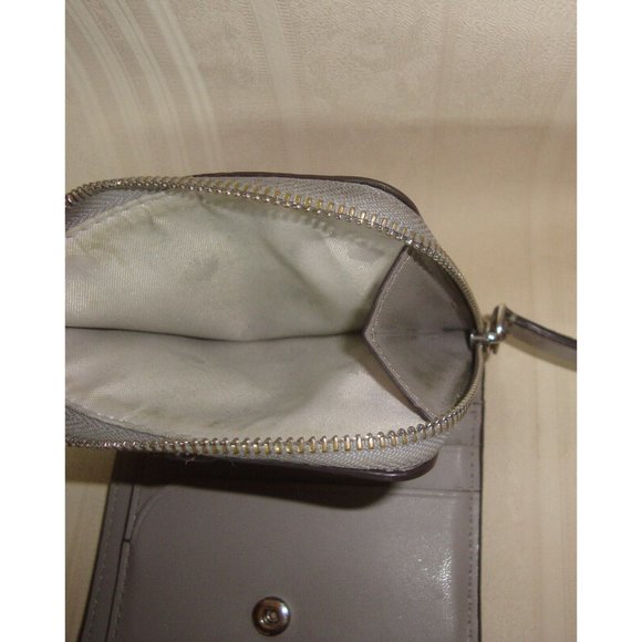 Kate Spade New York Gray Leather Small Zip Around Wallet, Card Holder - Picture 6 of 6